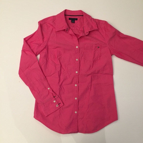 Pink Tommy Hilfiger button-down - Picture 1 of 3